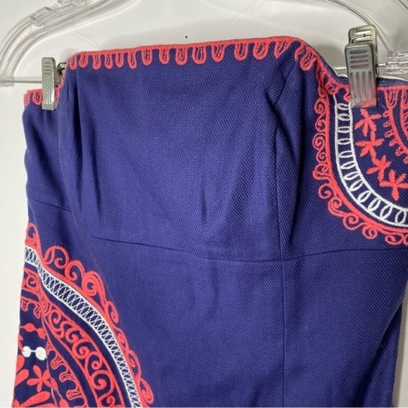 Lilly Pulitzer Bowen Basketweave Strapless Dress Size 4 - Picture 3 of 7